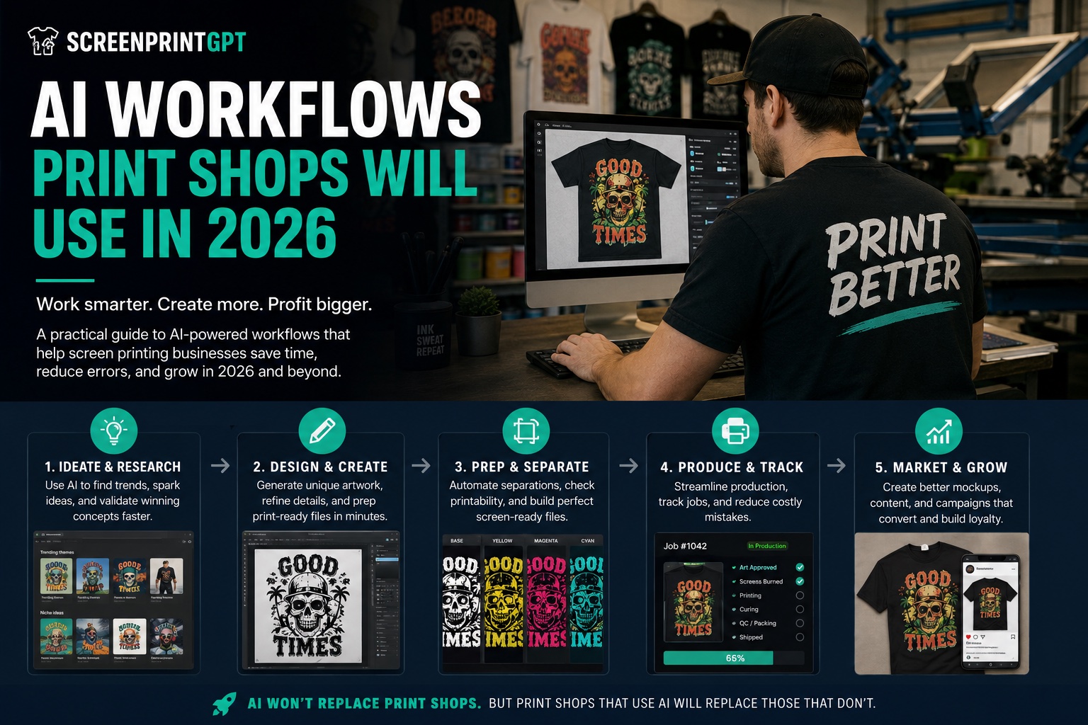 AI workflows print shops will use in 2026